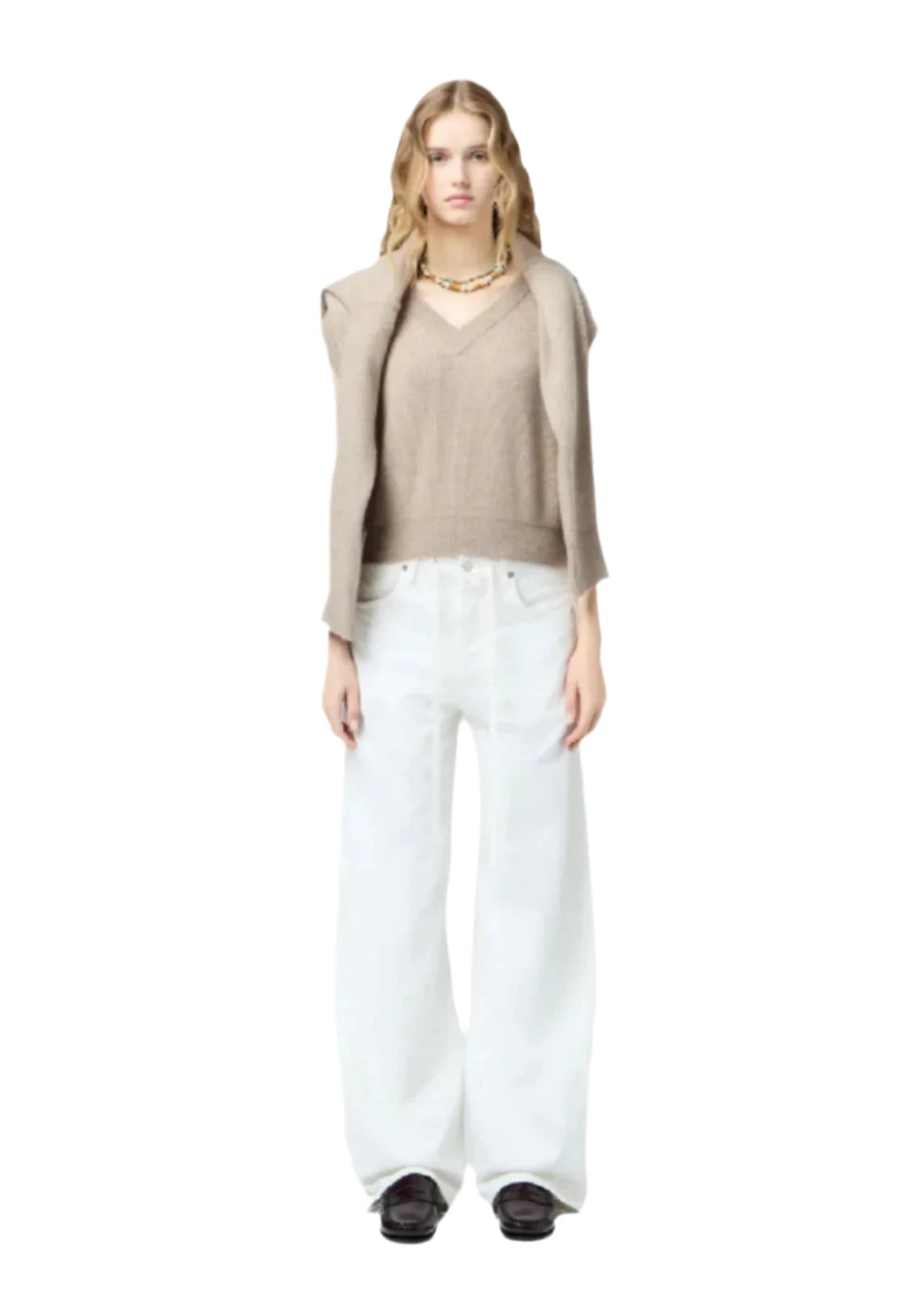 Guest In Residence // Rib Vest / Taupe Womens Guest In Residence
