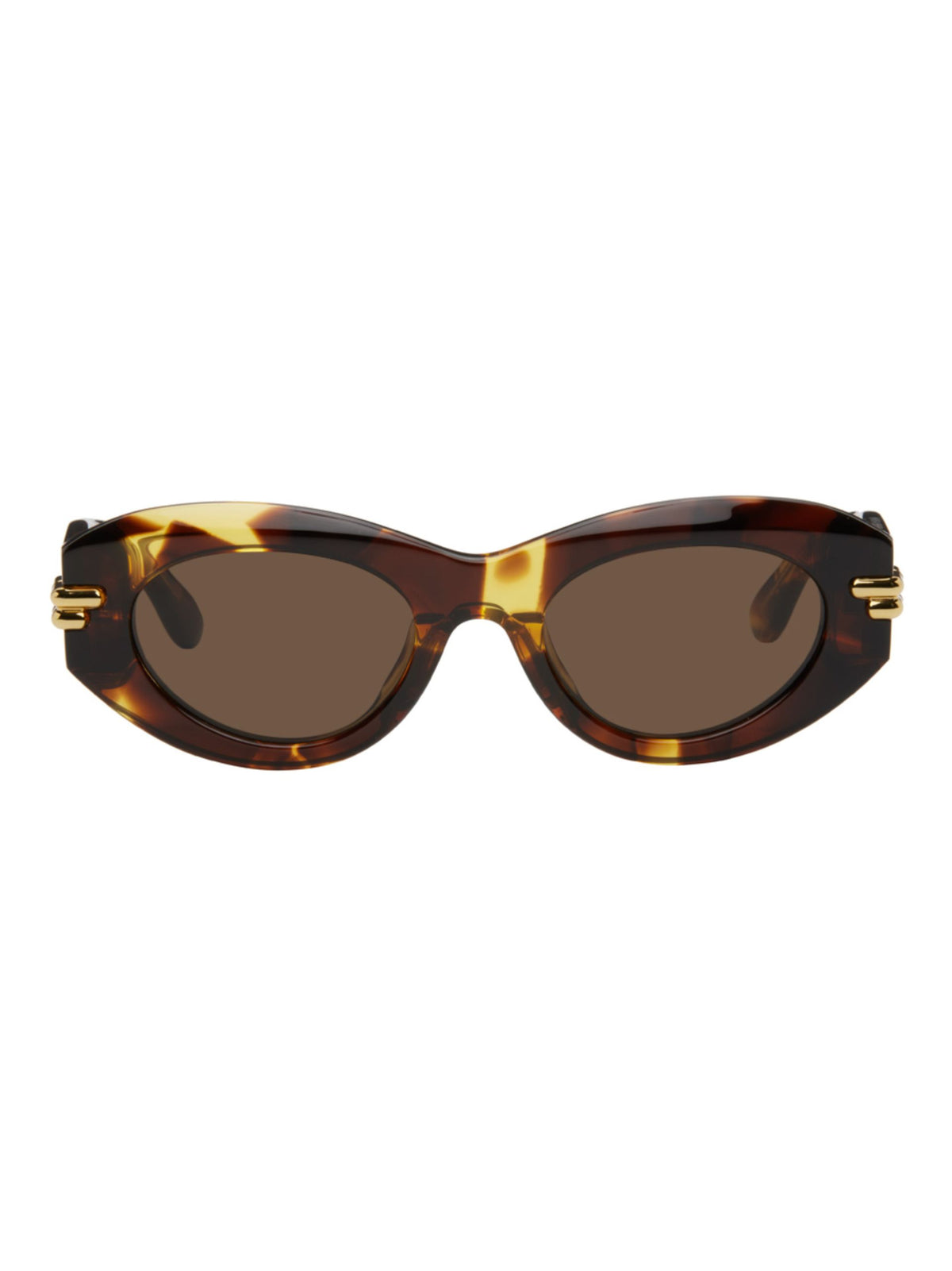 Mitre Oval Sunglasses / Havana