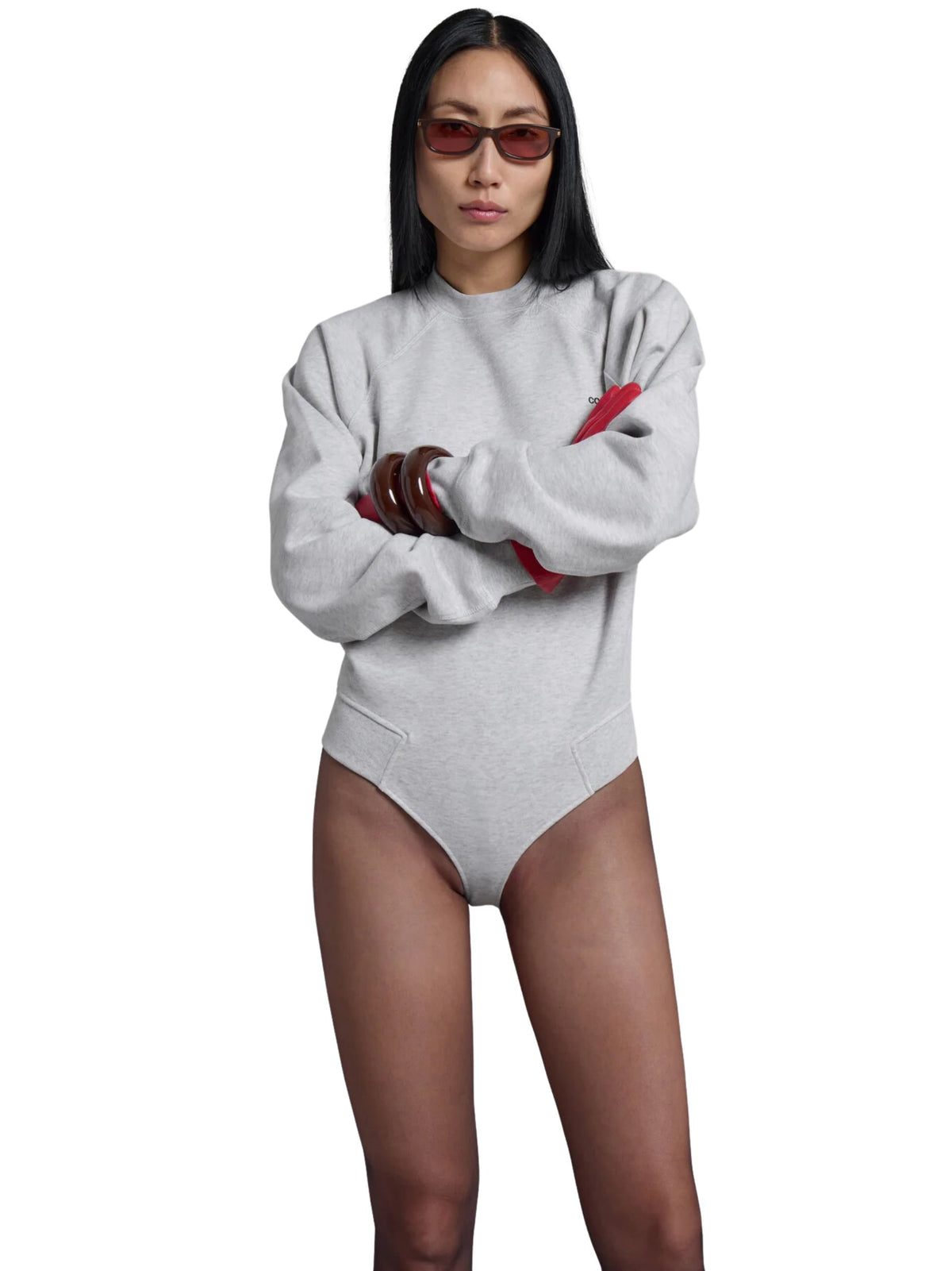 Knitted Crewneck Sweatshirt Body / Grey