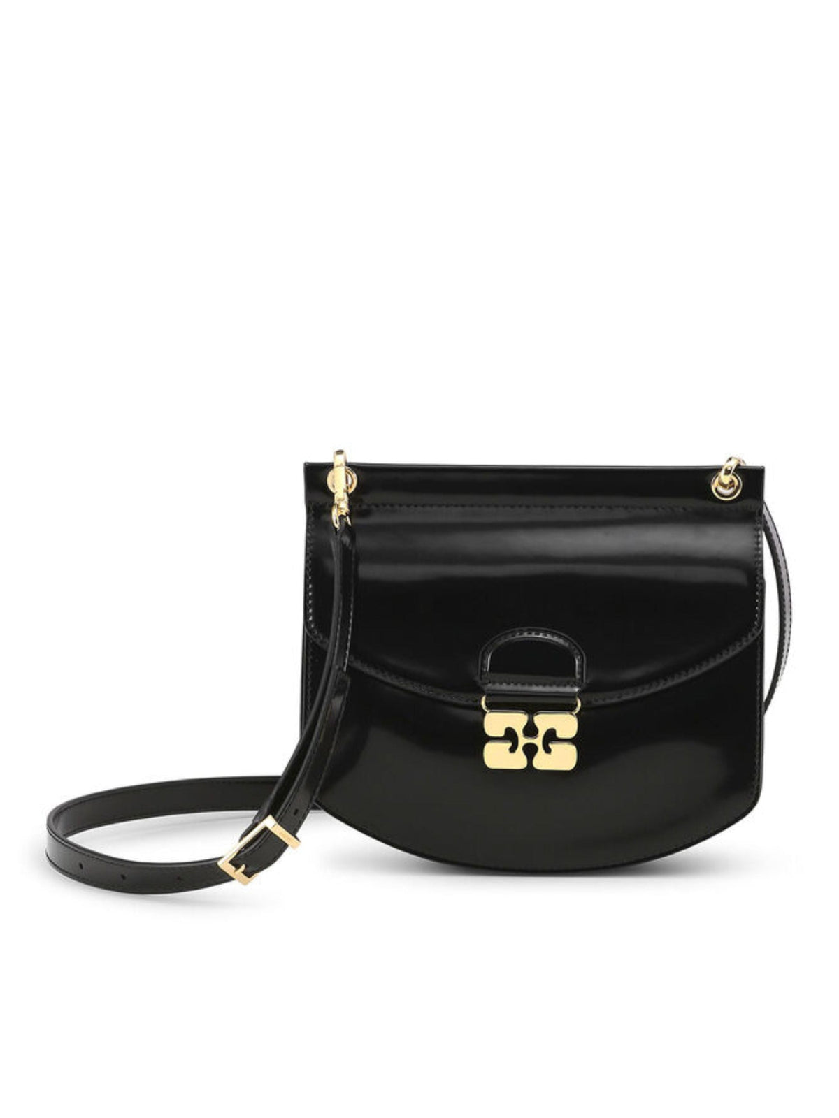 Apo-G Bag Small Patent / Black Womens GANNI 