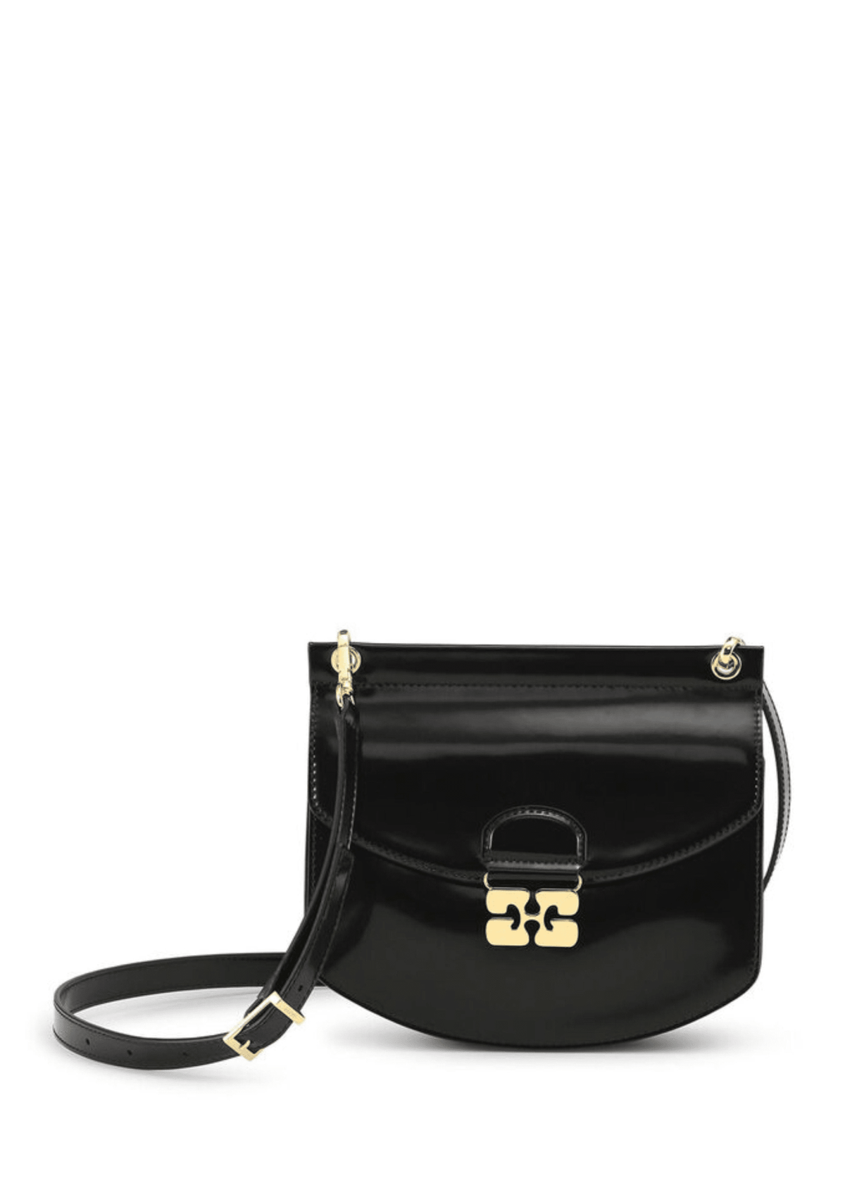 Apo-G Bag Small Patent / Black Womens GANNI 