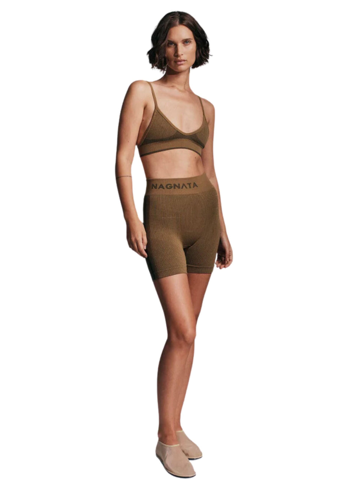 Ballet Wool Mini Short / Fennel Womens Nagnata 