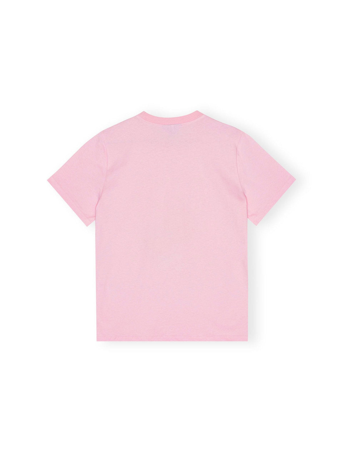 Basic Jersey Grapefruit Relaxed T-shirt / Chalk Pink Womens GANNI 