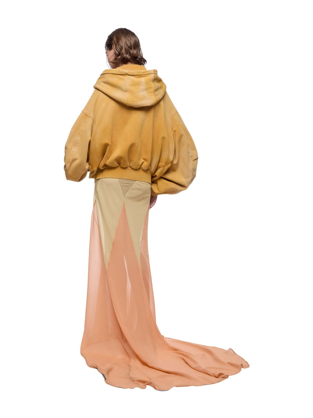 Bomber Sprayed Jersey / Ocher Womens The Attico 