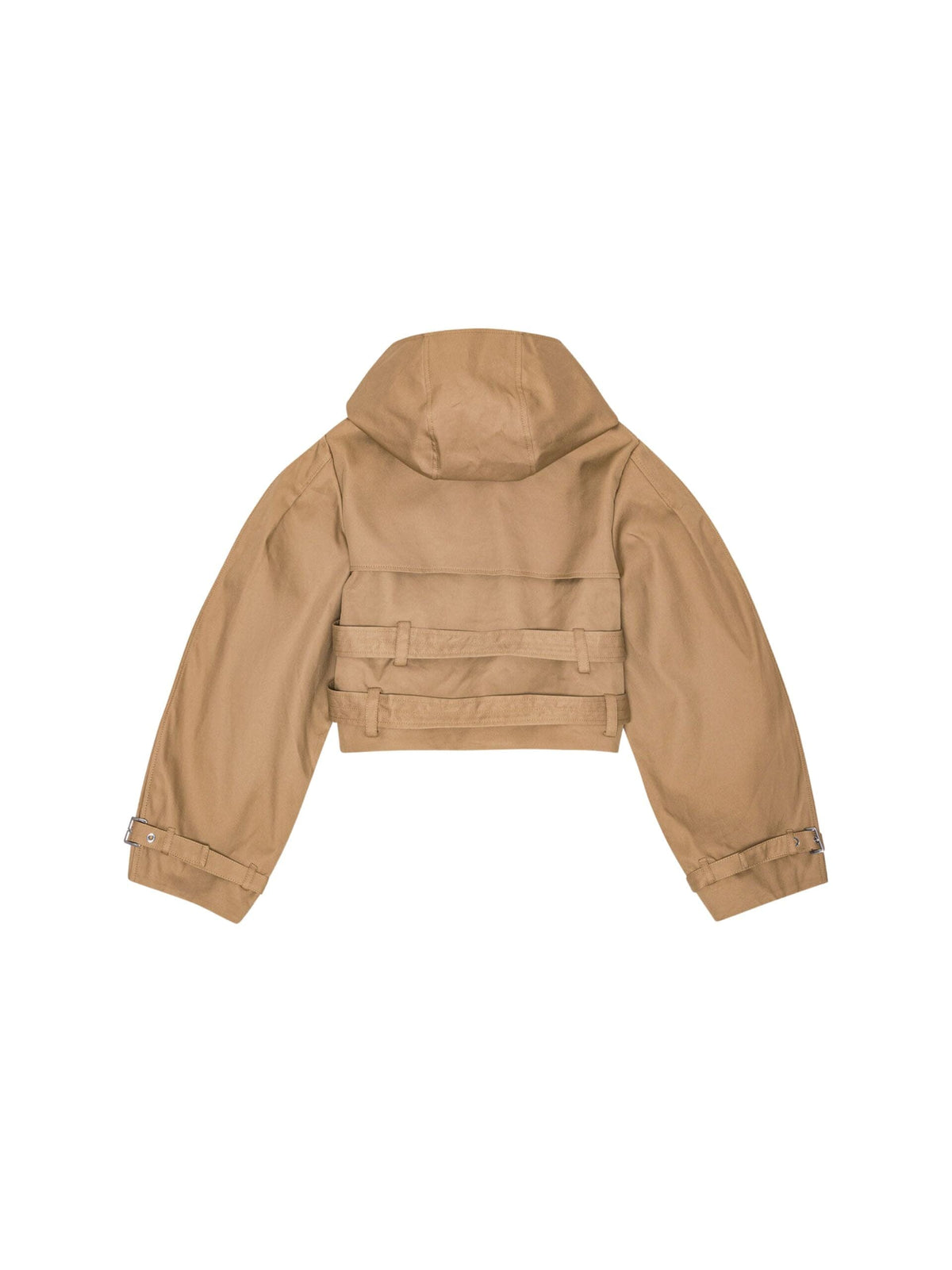 Bonded Cotton Short Jacket / Tigers Eye Womens GANNI 