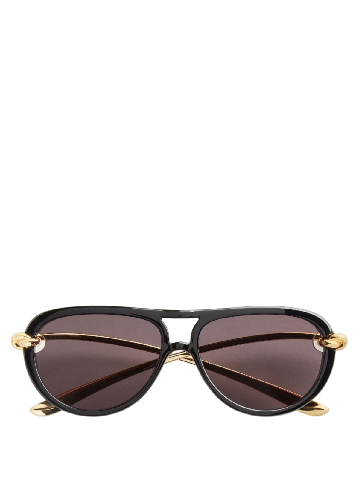 Bottega Veneta // Knot Aviator Sunglasses / Black Womens Bottega Veneta 