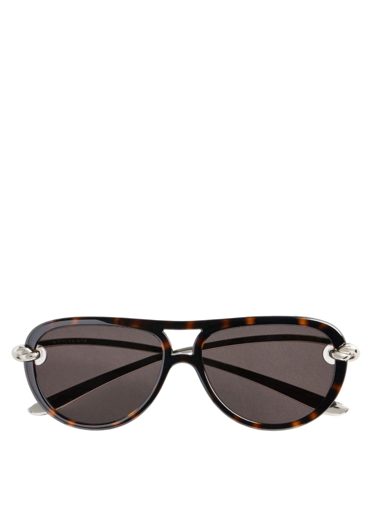 Bottega Veneta // Knot Aviator Sunglasses / Havana Womens Bottega Veneta 