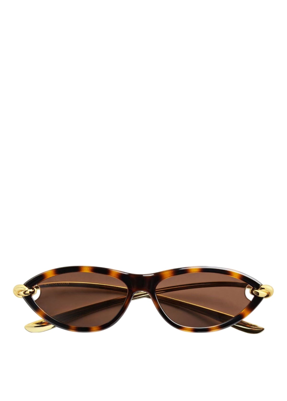 Bottega Veneta // Knot Cat Eye Sunglasses / Havana Womens Bottega Veneta 