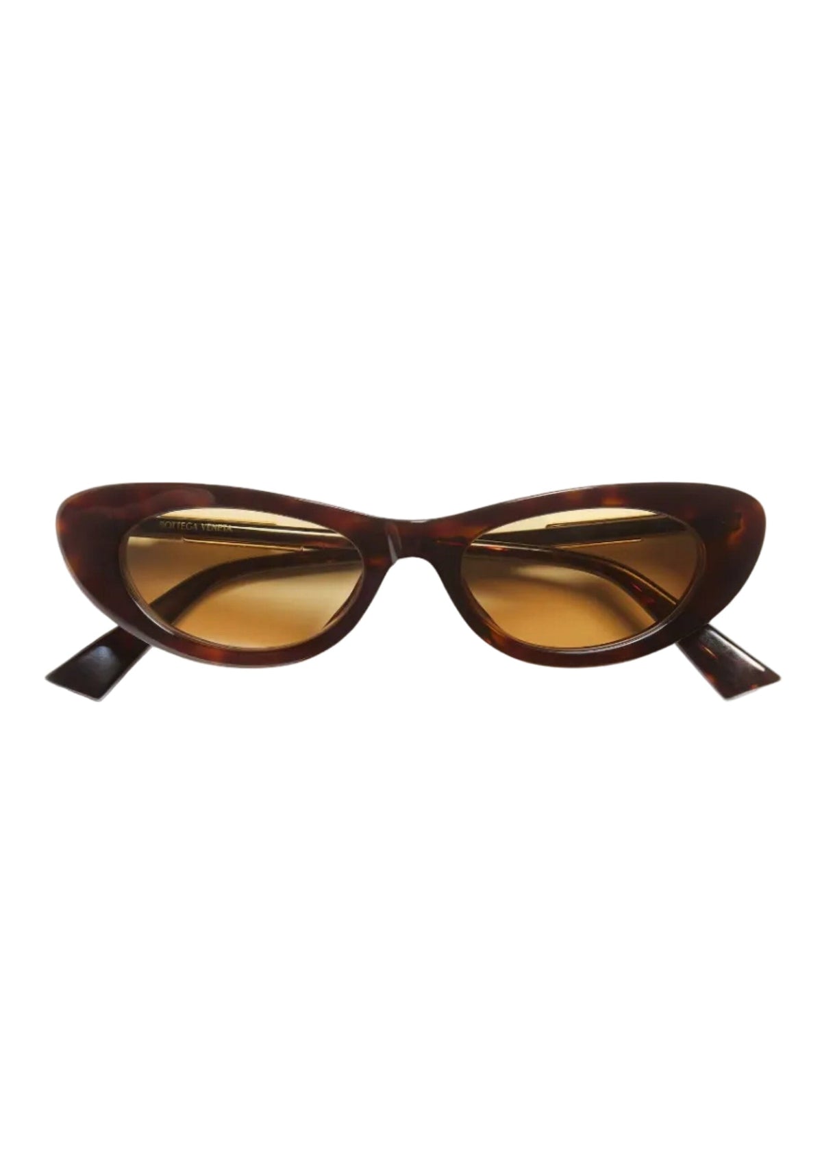 Bottega Veneta // Snap Oval Sunglasses / Havana Womens Bottega Veneta 