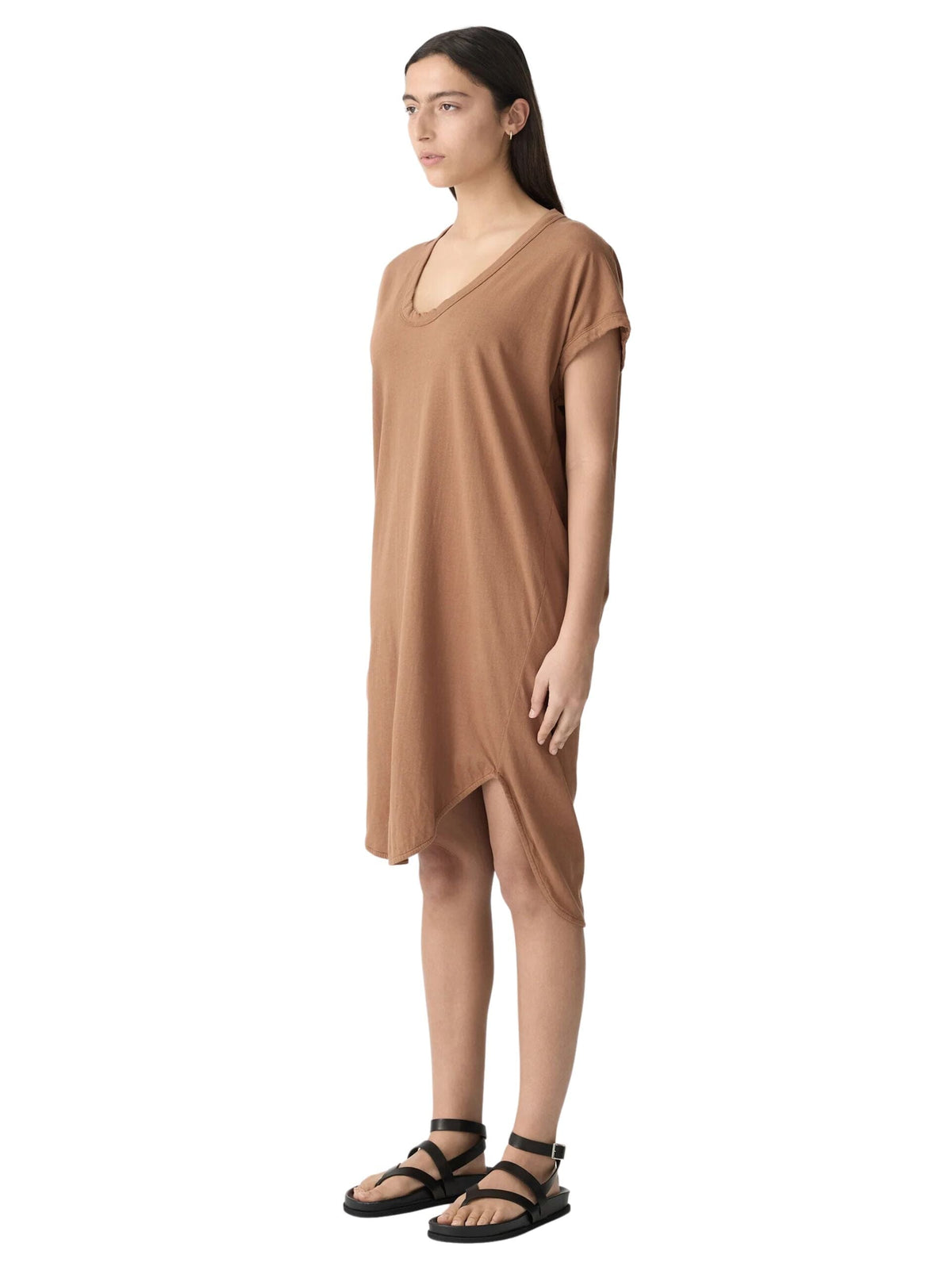 Boxy T-Shirt Dress / Argan Womens Bassike 