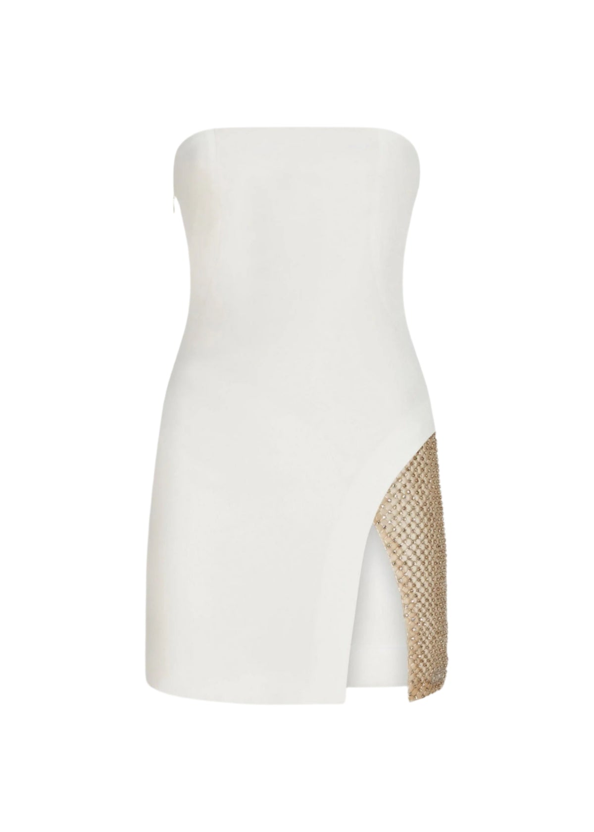 Cady Embroidered Mesh Mini Dress / White Womens The Attico 