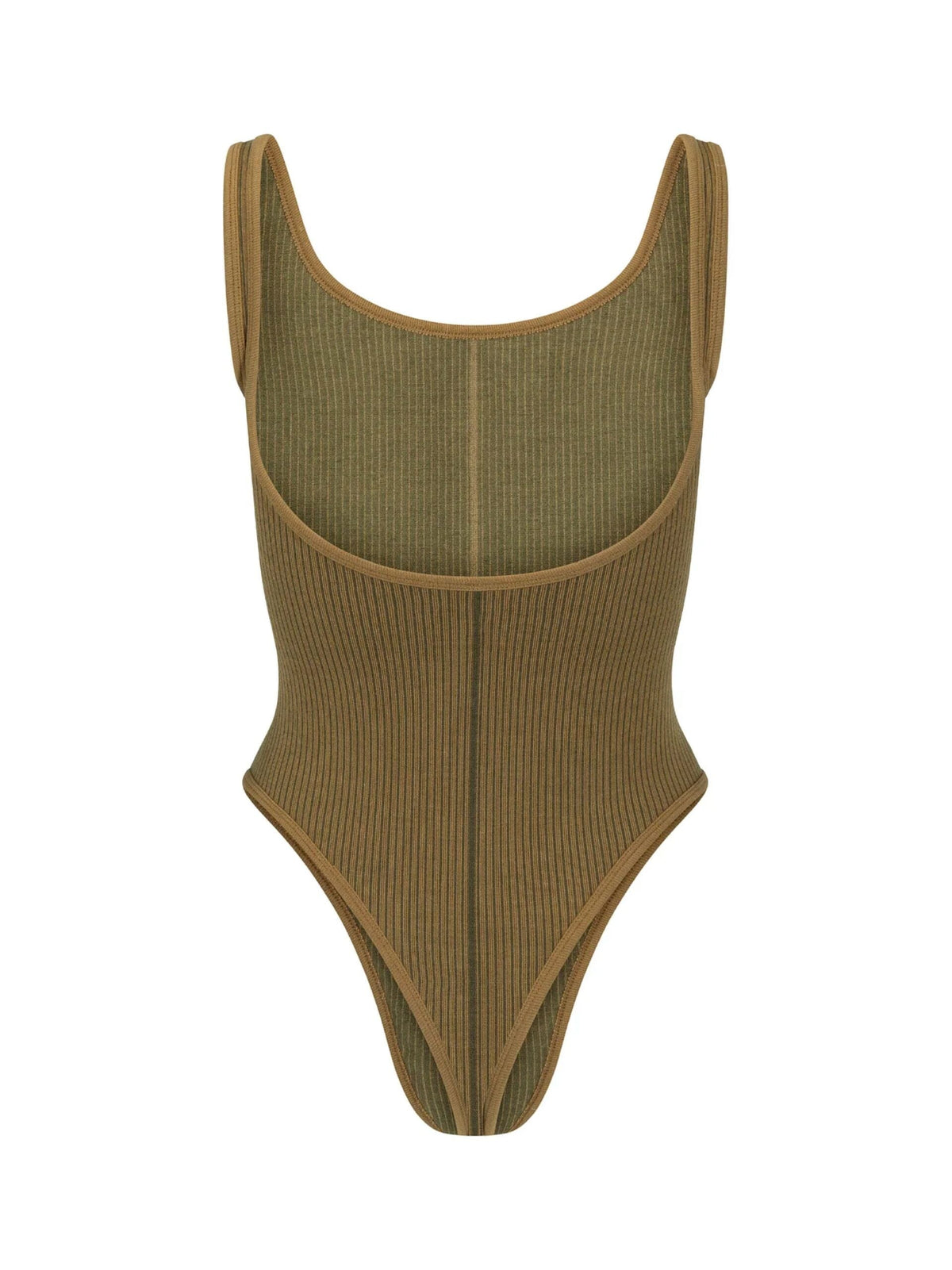 Classic Wool Bodysuit / Fennel Womens Nagnata 