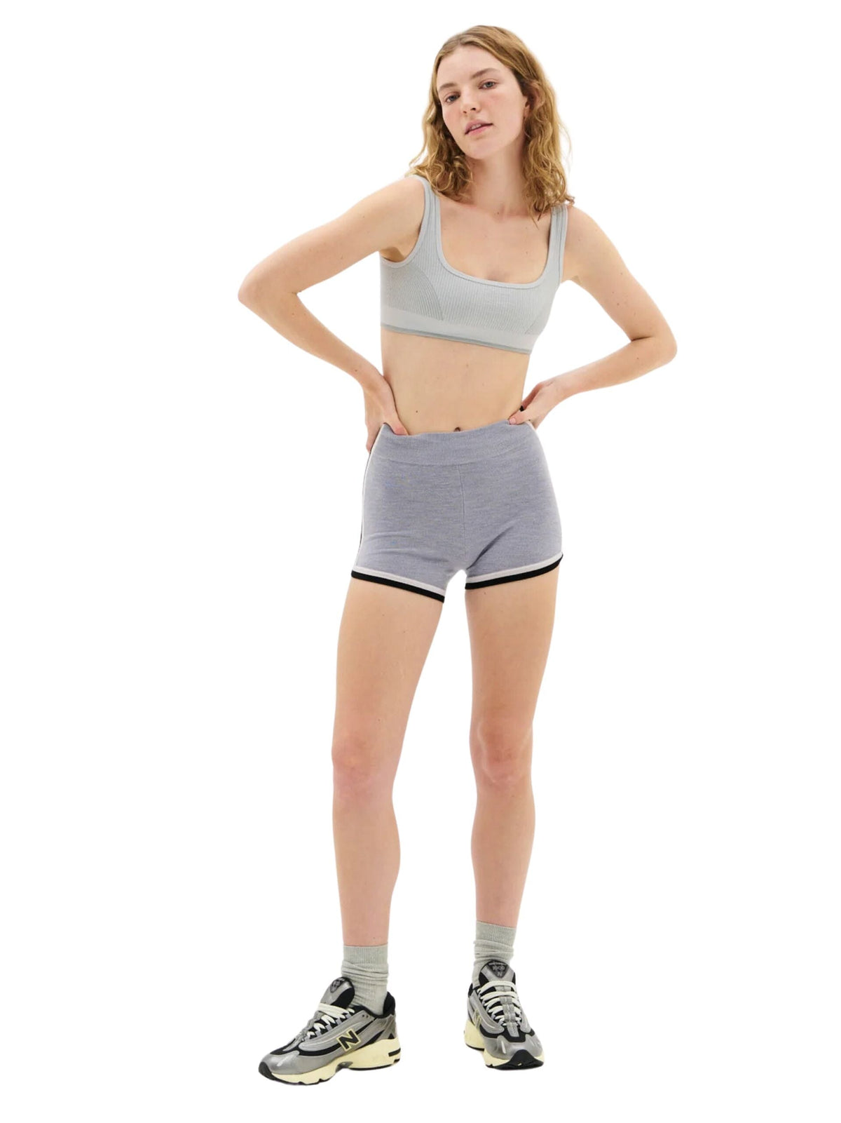 Classic Wool Bralet / Silver Womens Nagnata 