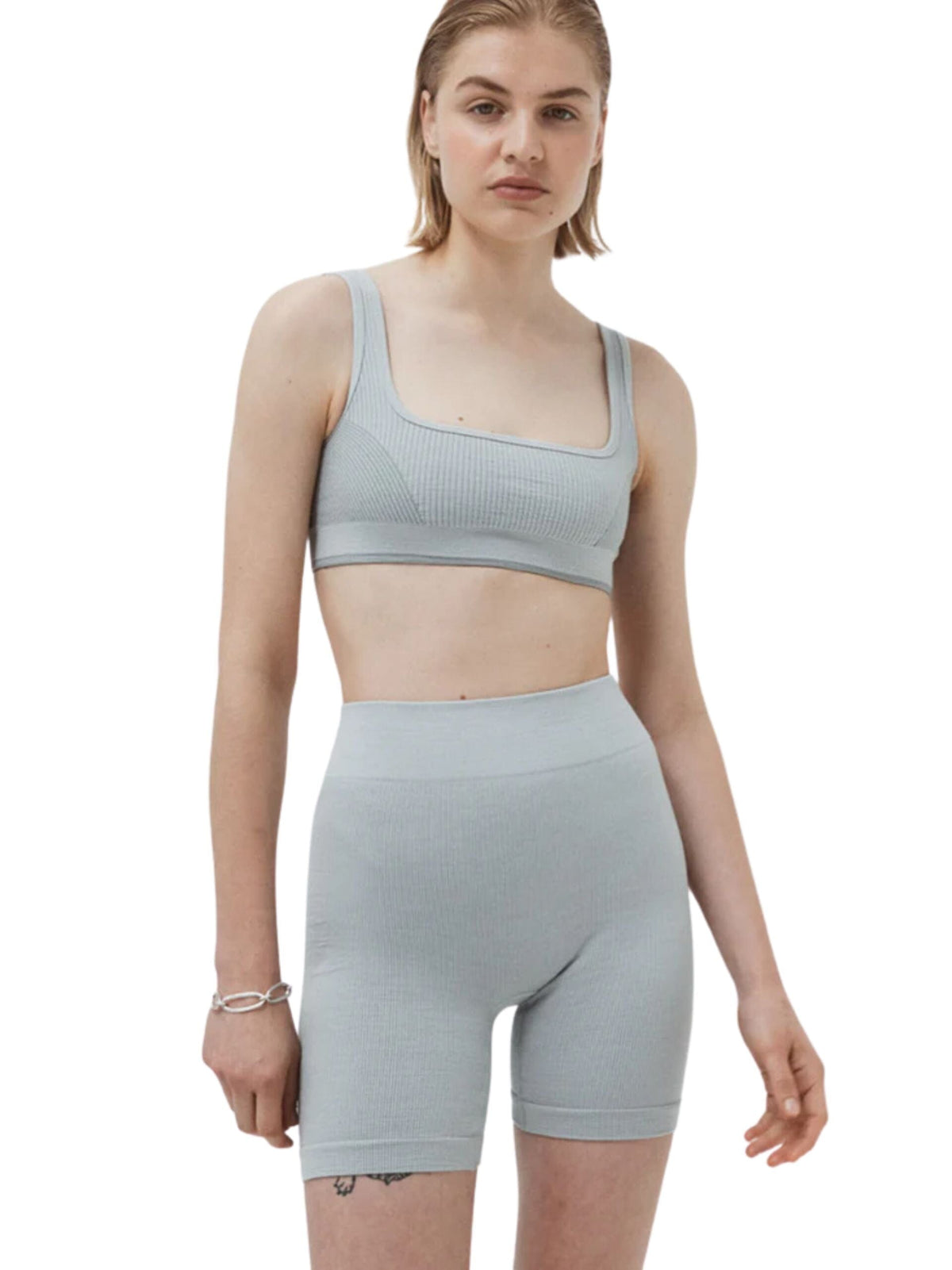 Classic Wool Bralet / Silver Womens Nagnata 