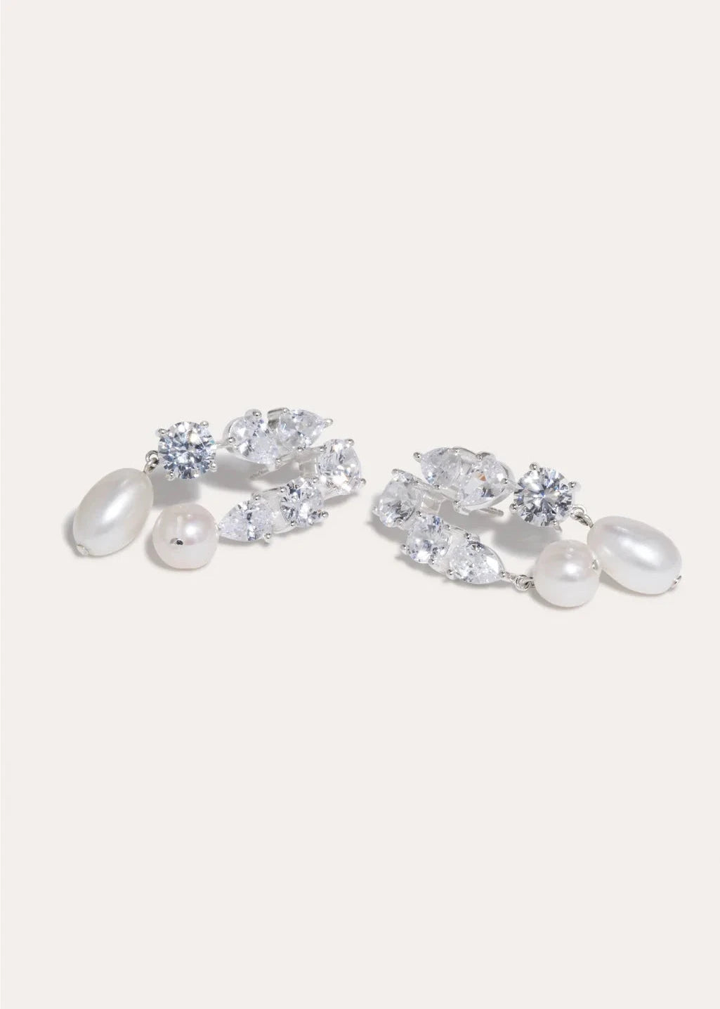 Completedworks // Cascading Earring Brass With Silver Post / Silver Plated Womens Completedworks 