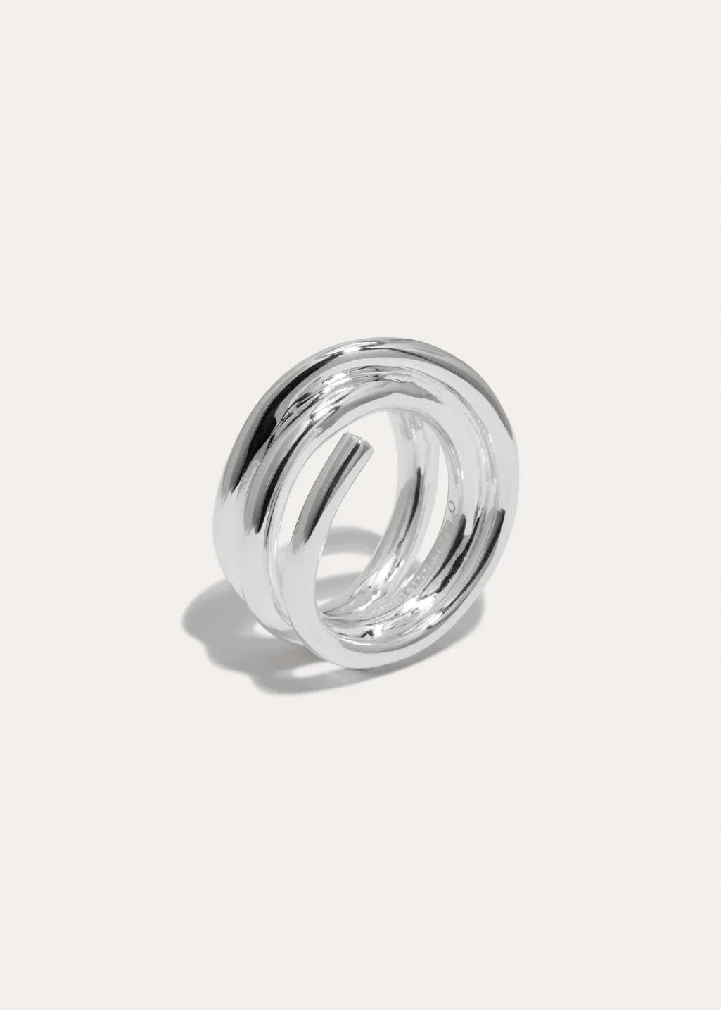 Completedworks // Coil Brass Ring / Silver Plated Womens Completedworks 