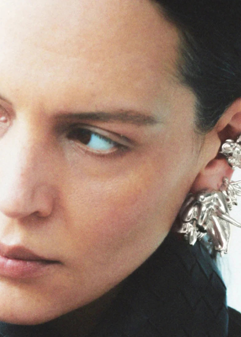 Completedworks // General Strike Ear Cuff / Silver Plated Womens Completedworks 