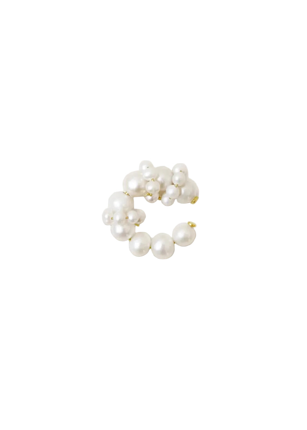 Completedworks // Posy Ear Cuff / 18ct Gold Plated Womens Completedworks 