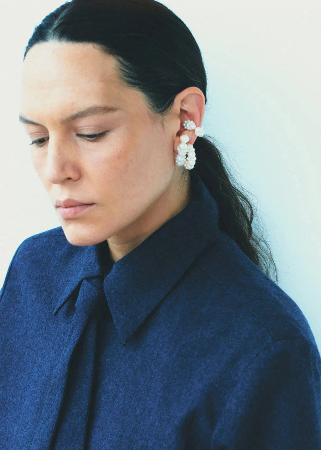 Completedworks // Posy Ear Cuff / 18ct Gold Plated Womens Completedworks 