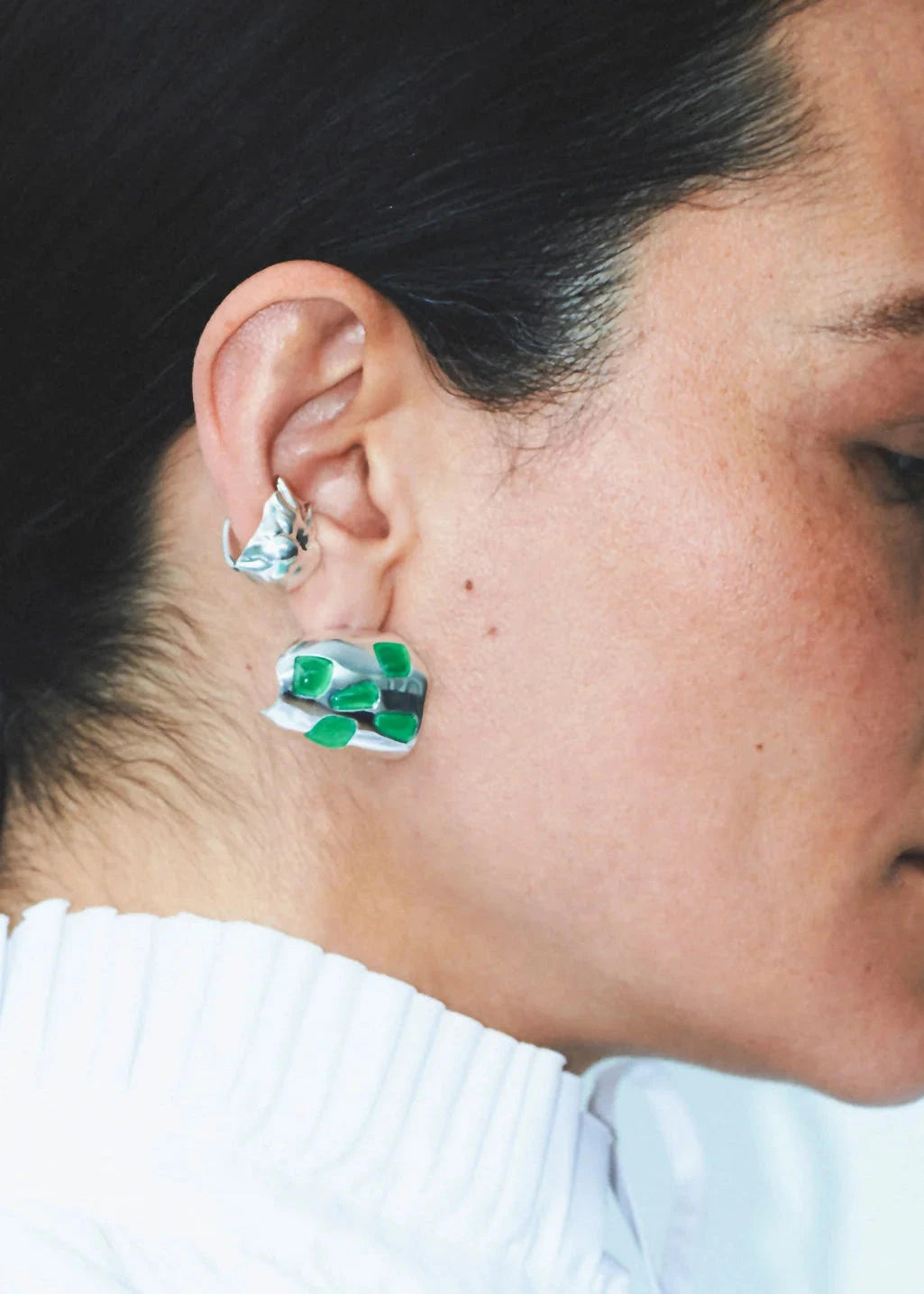 Completedworks // The Exorcism of Chaos Silver Plated Ear Cuff / Silver Womens Completedworks 