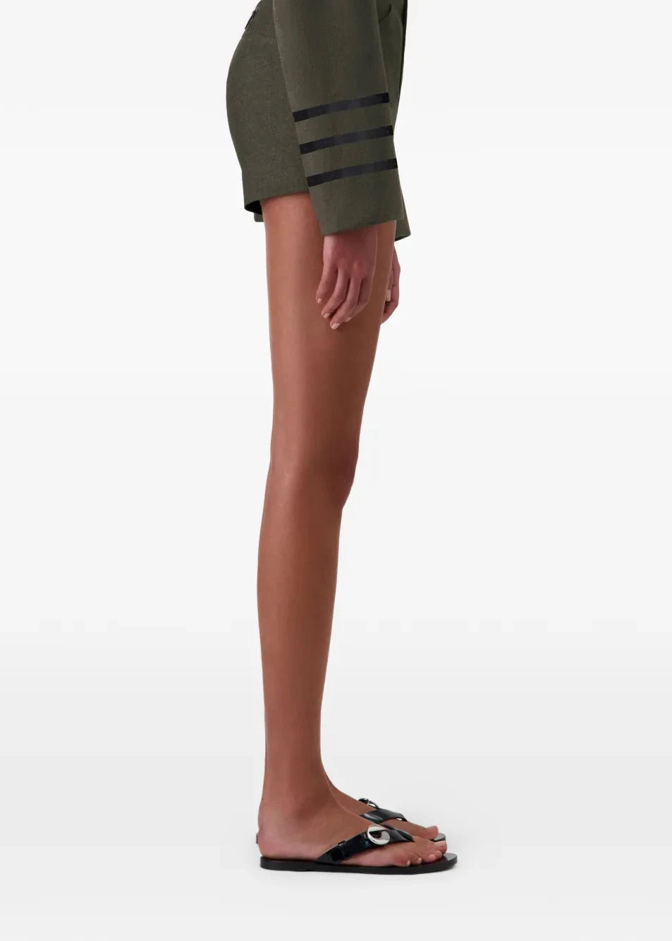 Coperni // C Logo Flip Flops / Black Womens Coperni 