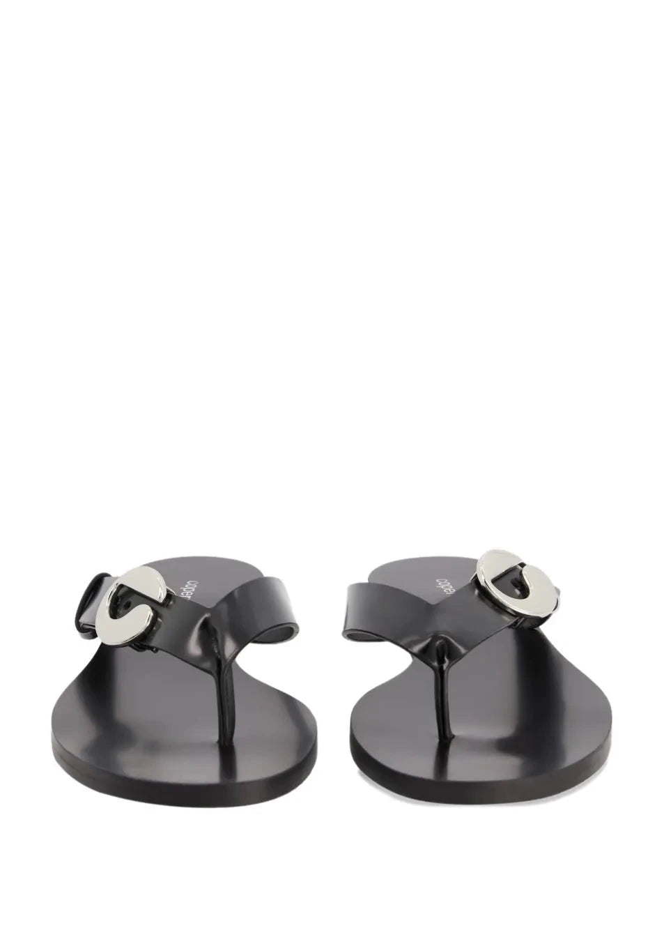 Coperni // C Logo Flip Flops / Black Womens Coperni 