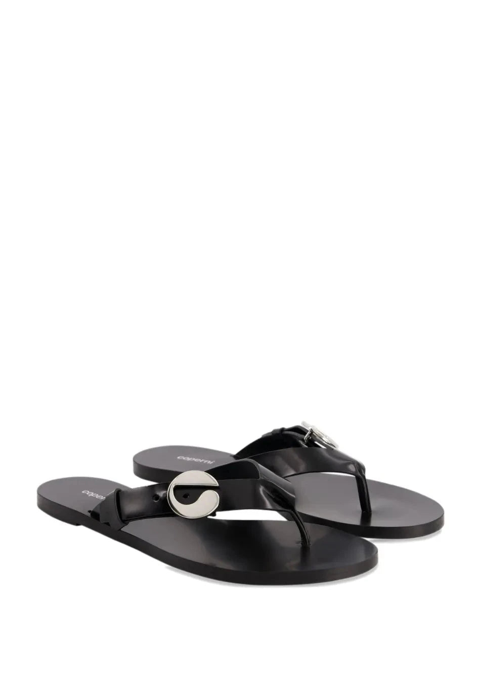 Coperni // C Logo Flip Flops / Black Womens Coperni 