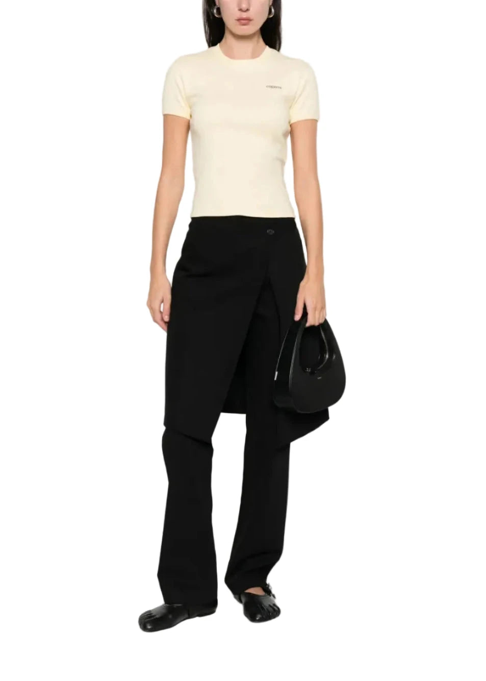 Coperni // Knitted Baby Tee / Yellow & Black Coperni 