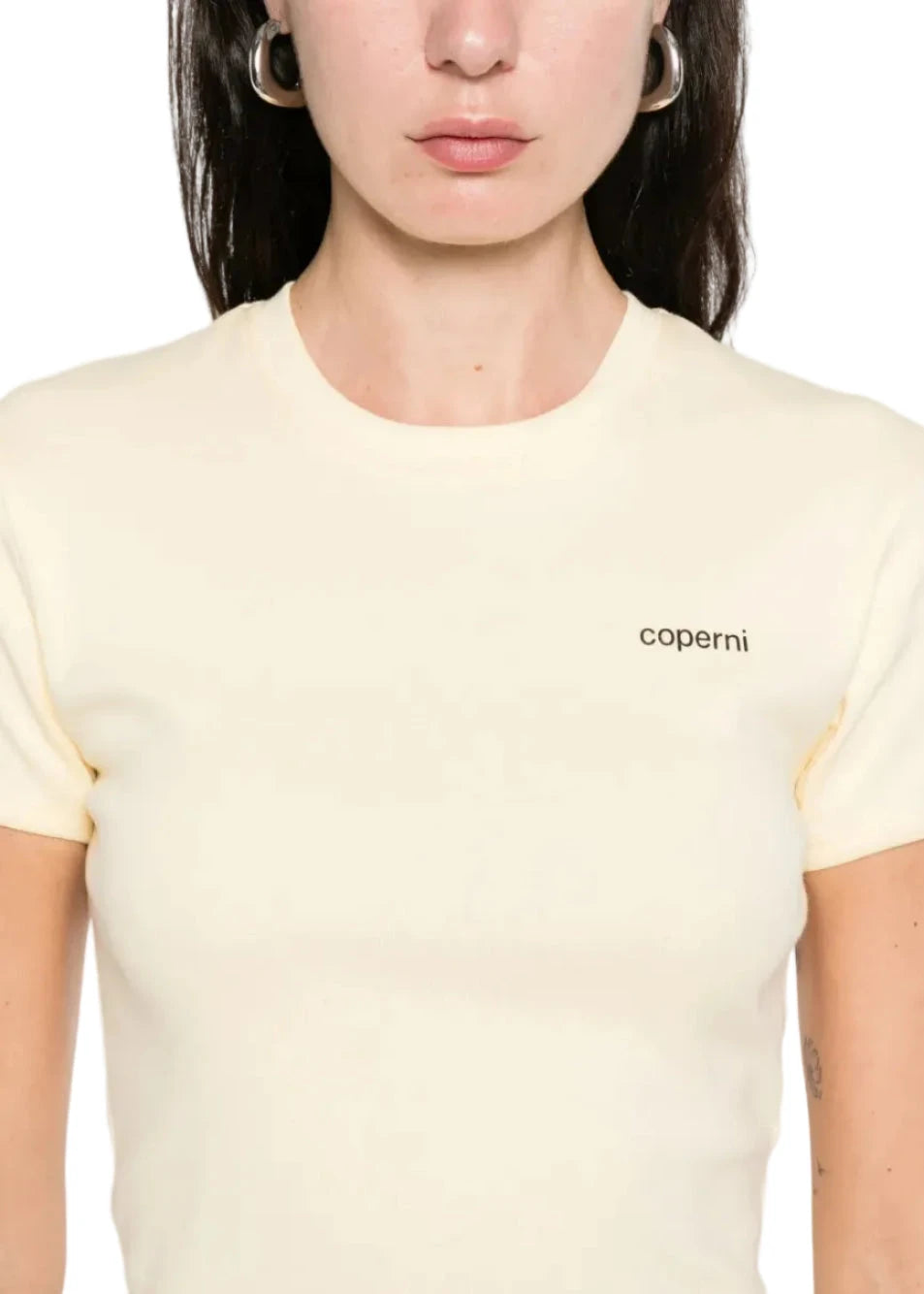 Coperni // Knitted Baby Tee / Yellow & Black Coperni 