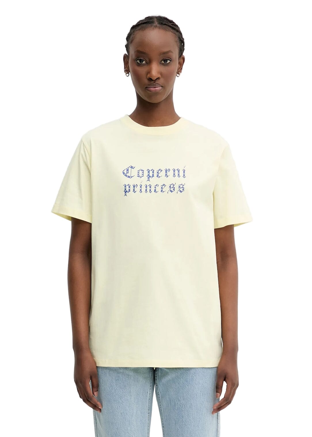 Coperni // Knitted Disney X Coperni Princess Boxy T-Shirt / Yellow Womens Coperni 