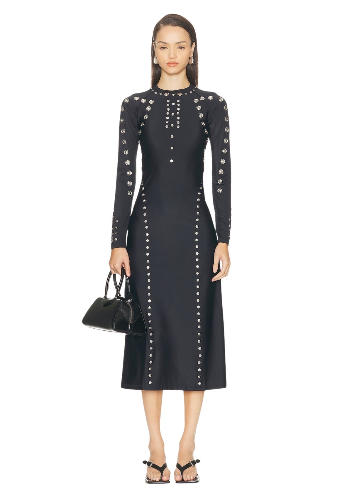 Coperni // Knitted Snap Babydoll Dress / Black Coperni 