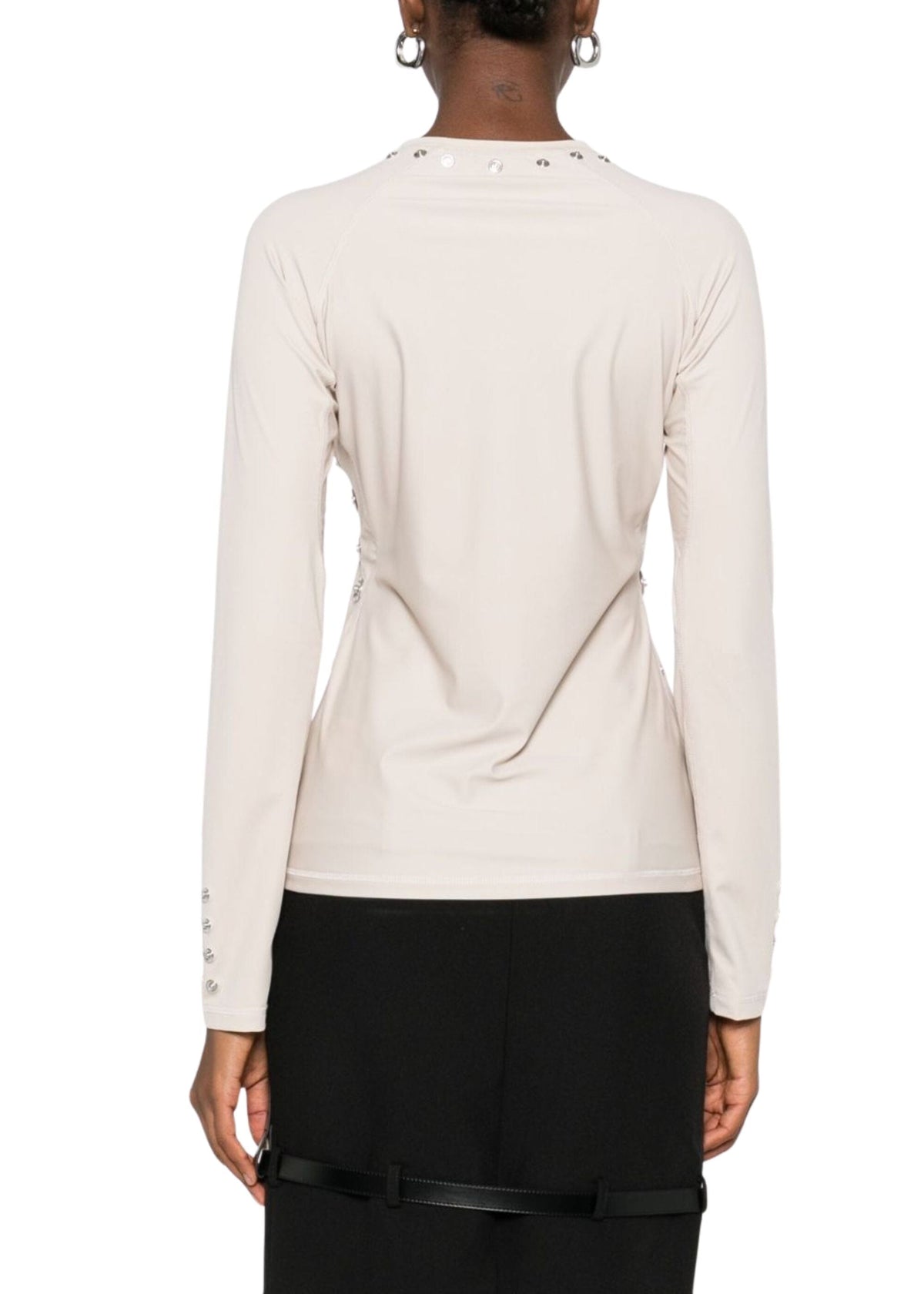 Coperni // Knitted Snap Top / Beige Women&#39;s Coperni 