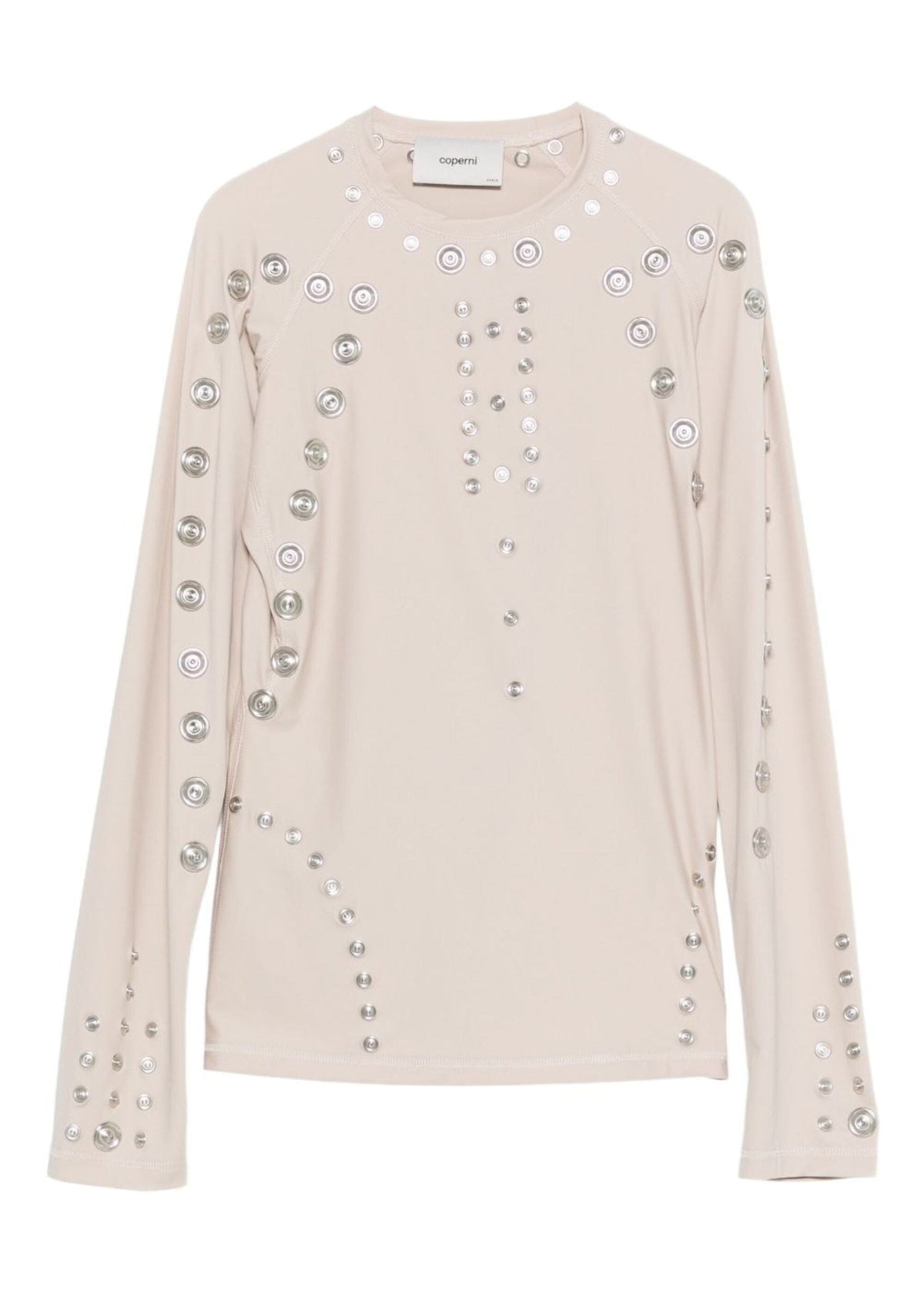 Coperni // Knitted Snap Top / Beige Women&#39;s Coperni 