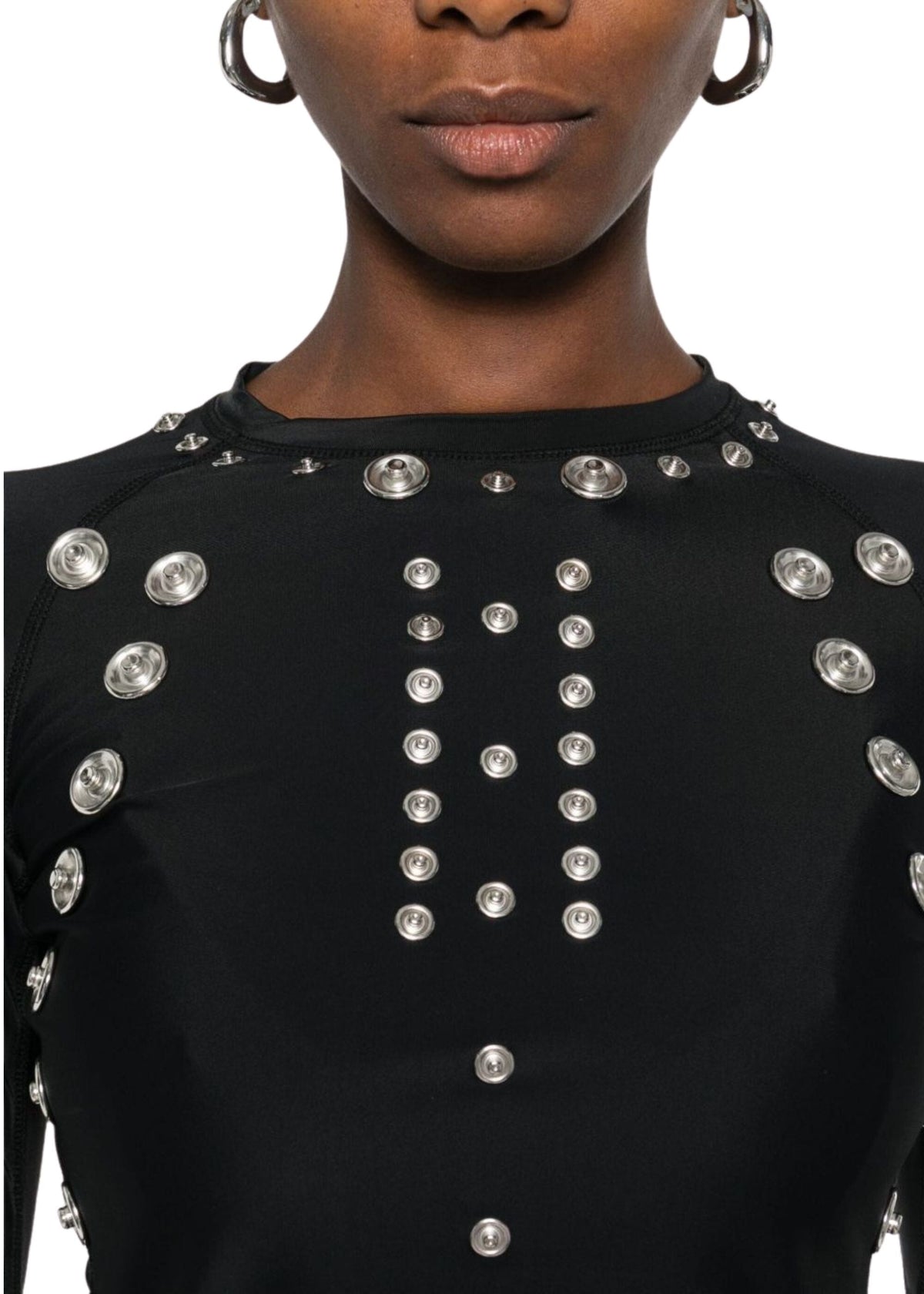Coperni // Knitted Snap Top / Black Women&#39;s Coperni 