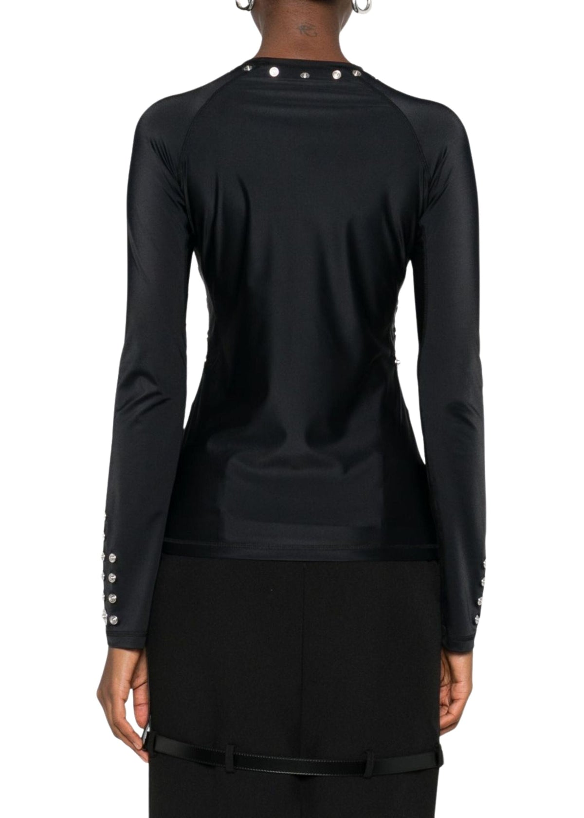 Coperni // Knitted Snap Top / Black Women&#39;s Coperni 