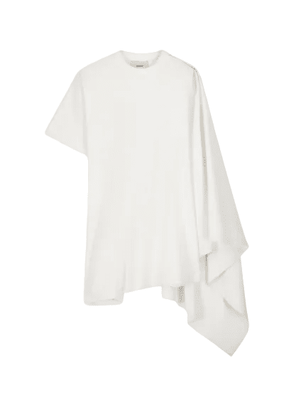 Coperni // Knitted Zero Waste Draped Mini Dress / White Womens Coperni 