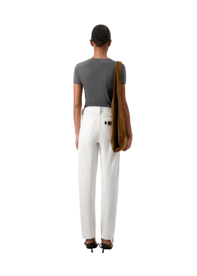 Coperni // Woven Tapered Denim Pants / White Womens Coperni 