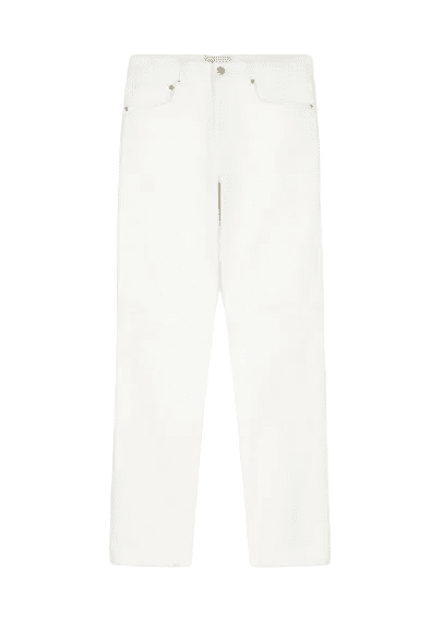 Coperni // Woven Tapered Denim Pants / White Womens Coperni 