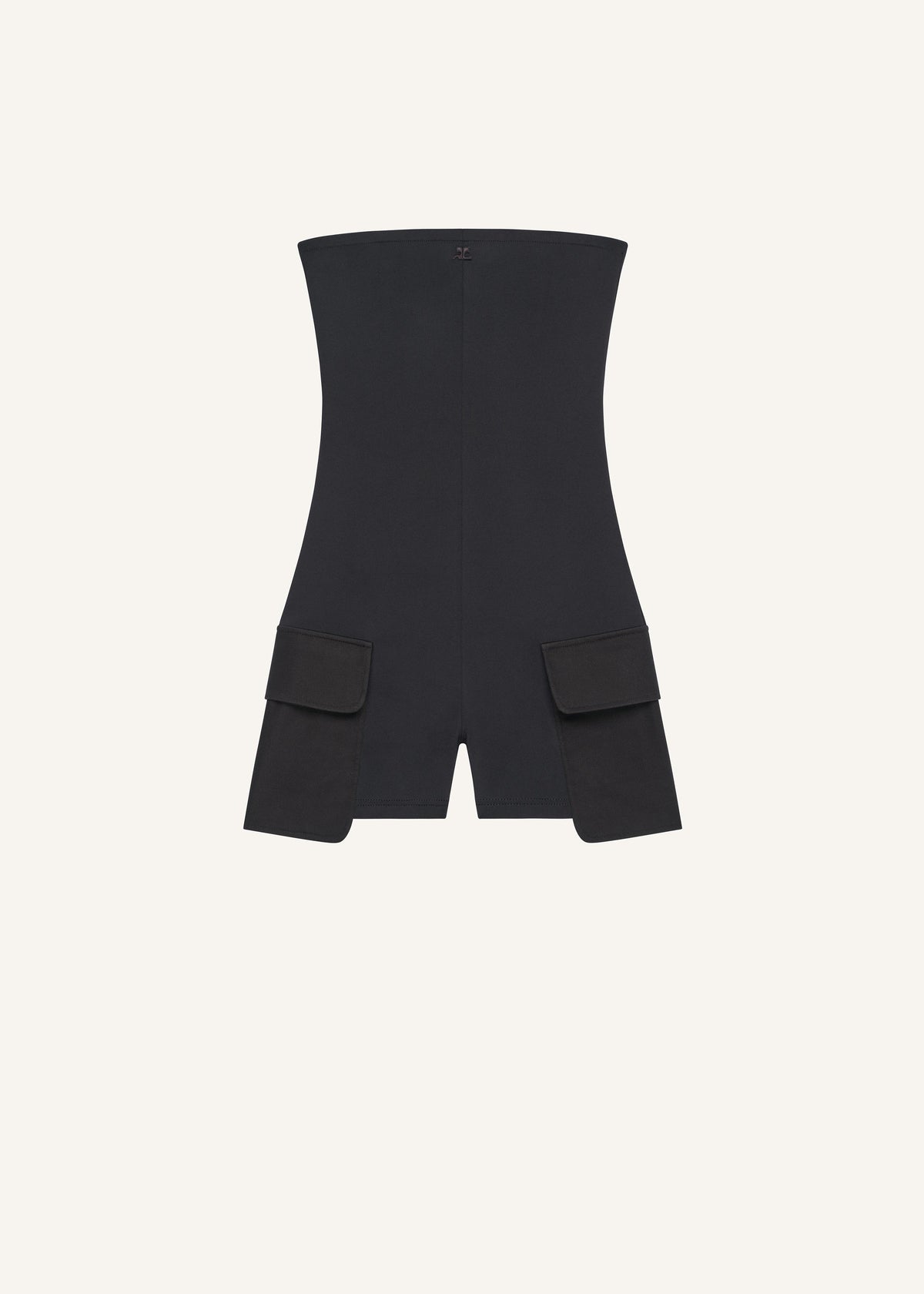 Courreges // 2-Pocket Tech Jersey Allover / Black Womens Courreges 