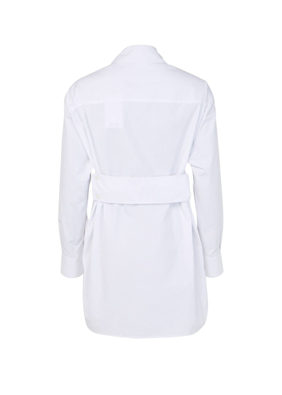 Courreges // Belted Shirting Dress / White Womens Courreges 