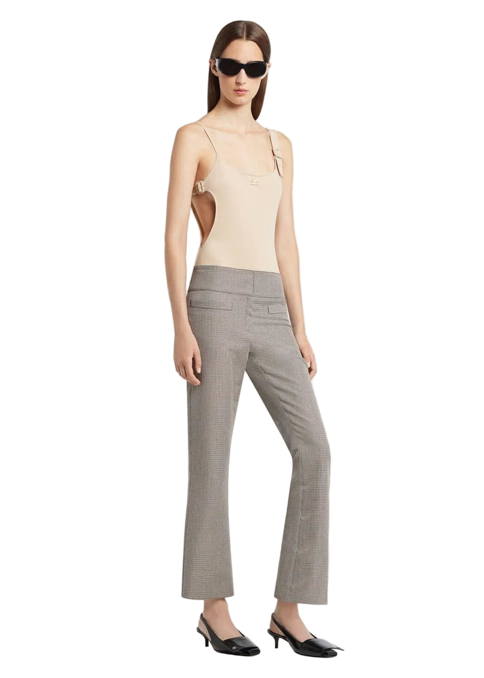 Courreges // Buckle 1-Piece Swimsuit / Sahara Womens Courreges 