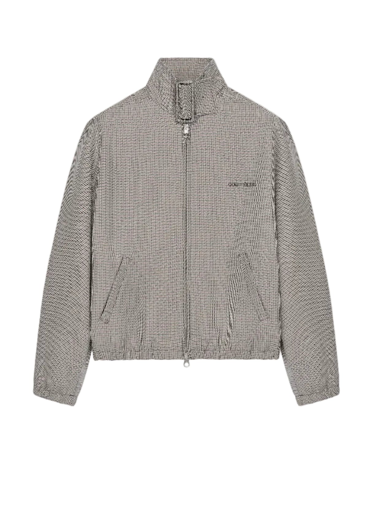 Courreges // Buckle Houndstooth Bomber Jacket / Natural Red & Black Womens Courreges 
