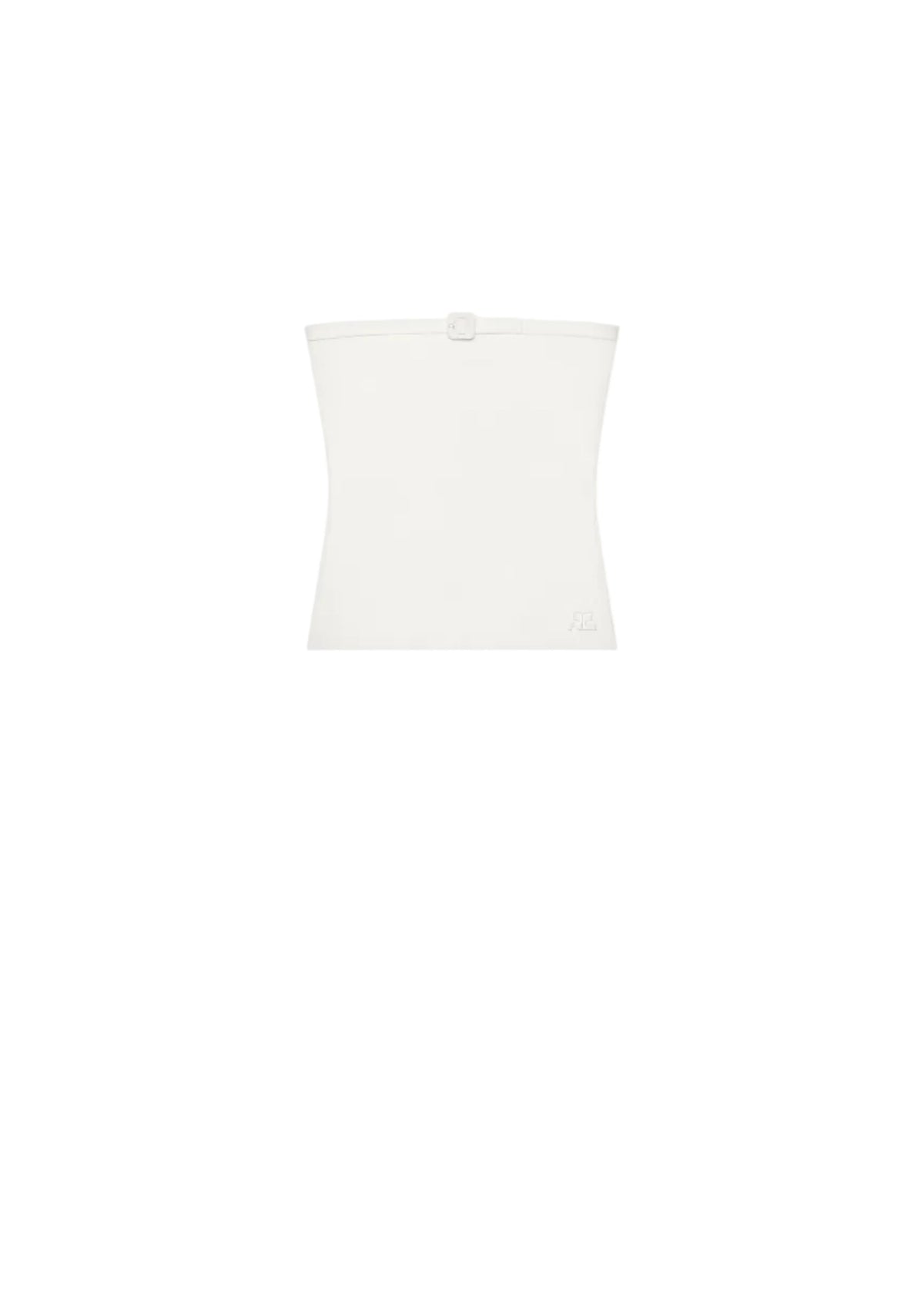 Courreges // Buckle Knit Bustier Top / Natural Womens Courreges 