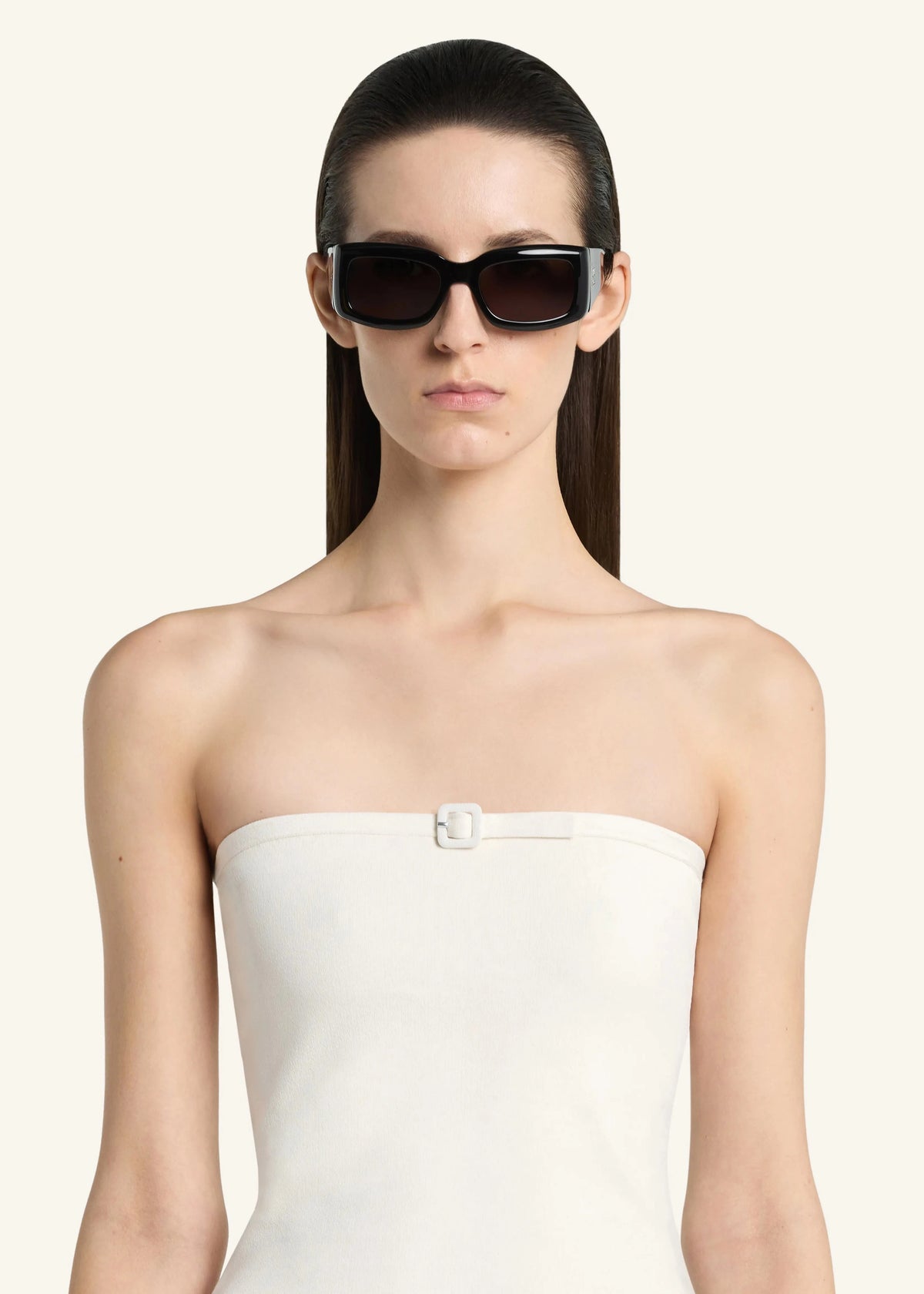 Courreges // Buckle Knit Bustier Top / Natural Womens Courreges 