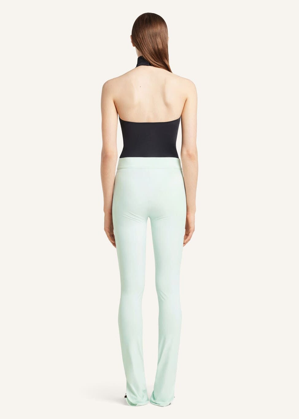 Courreges // Buckle Tech Crepe Bodysuit / Black Womens Courreges 