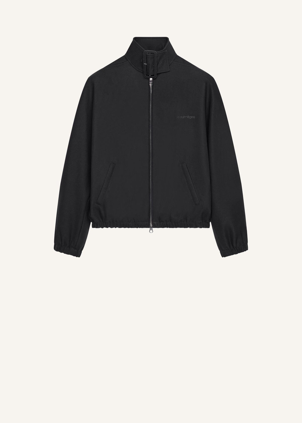 Courreges // Buckle Zipped Bomber Jacket / Chocolate Womens Courreges 