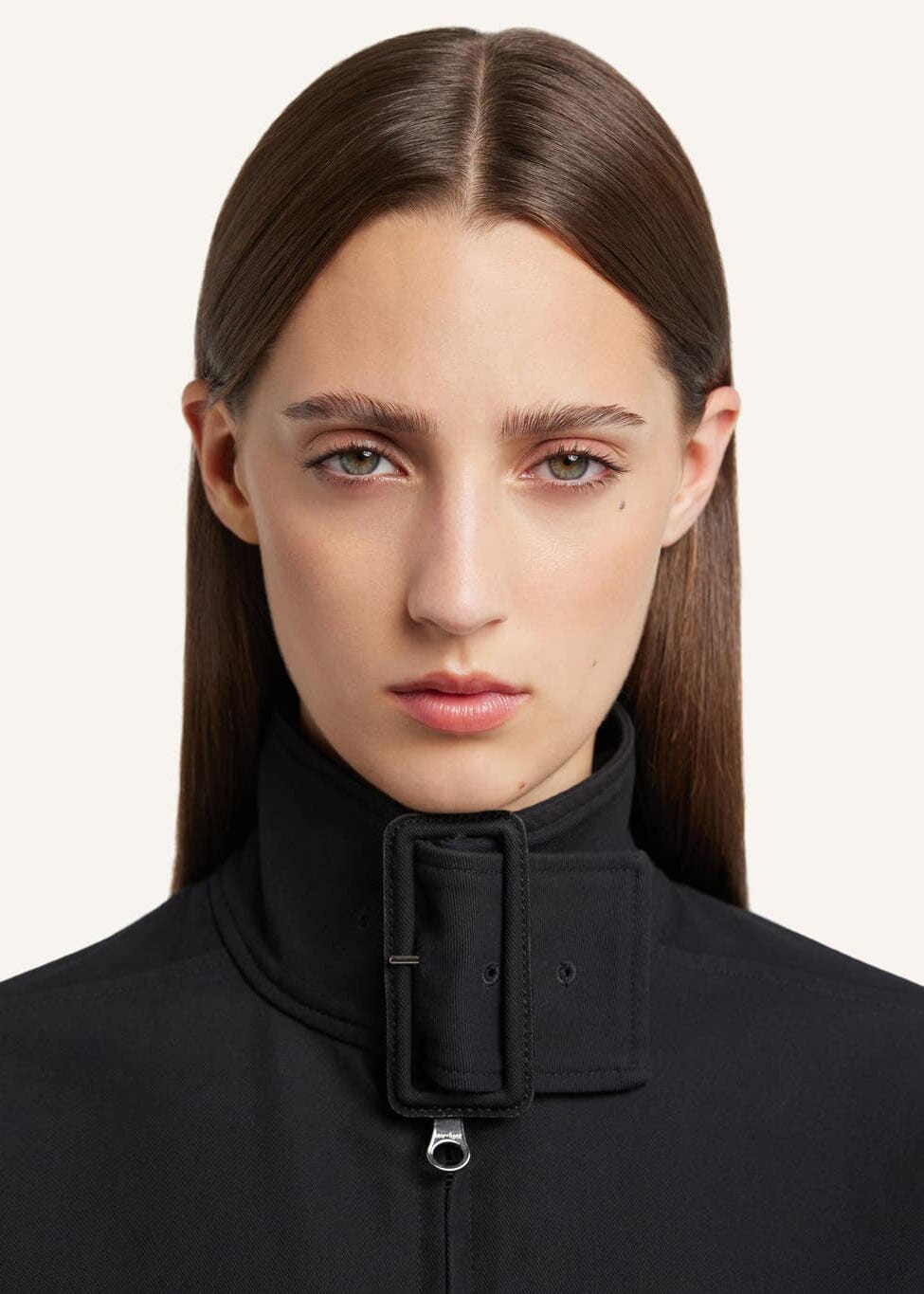 Courreges // Buckle Zipped Bomber Jacket / Chocolate Womens Courreges 