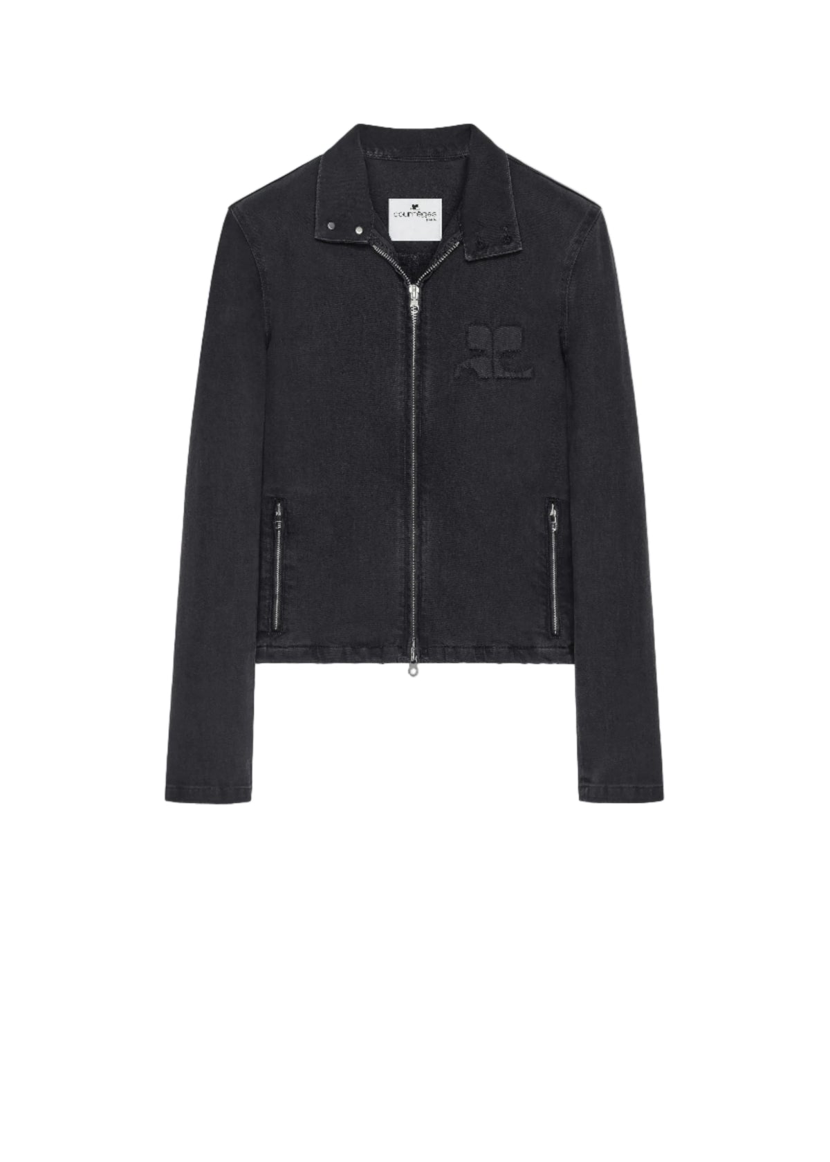 Courreges // City Shadow Denim Jacket / Denim Noir Delave Womens Courreges 