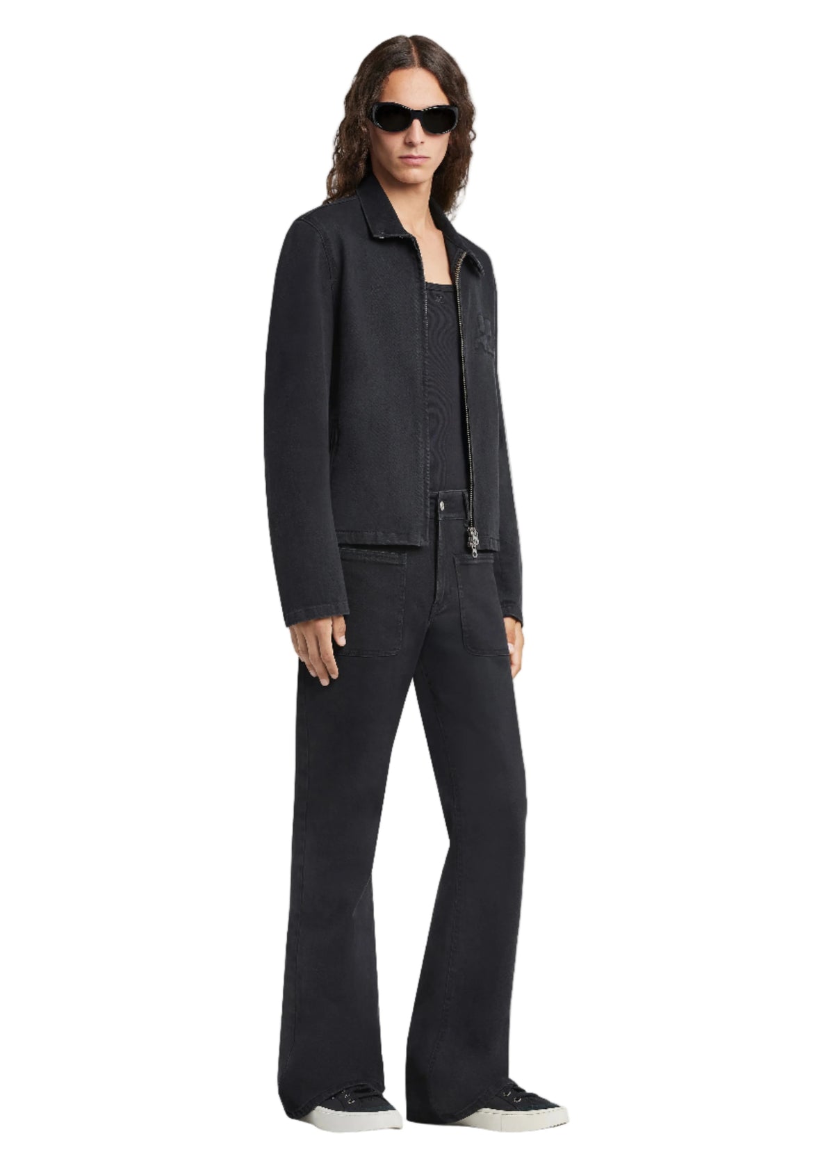 Courreges // City Shadow Denim Jacket / Denim Noir Delave Womens Courreges 