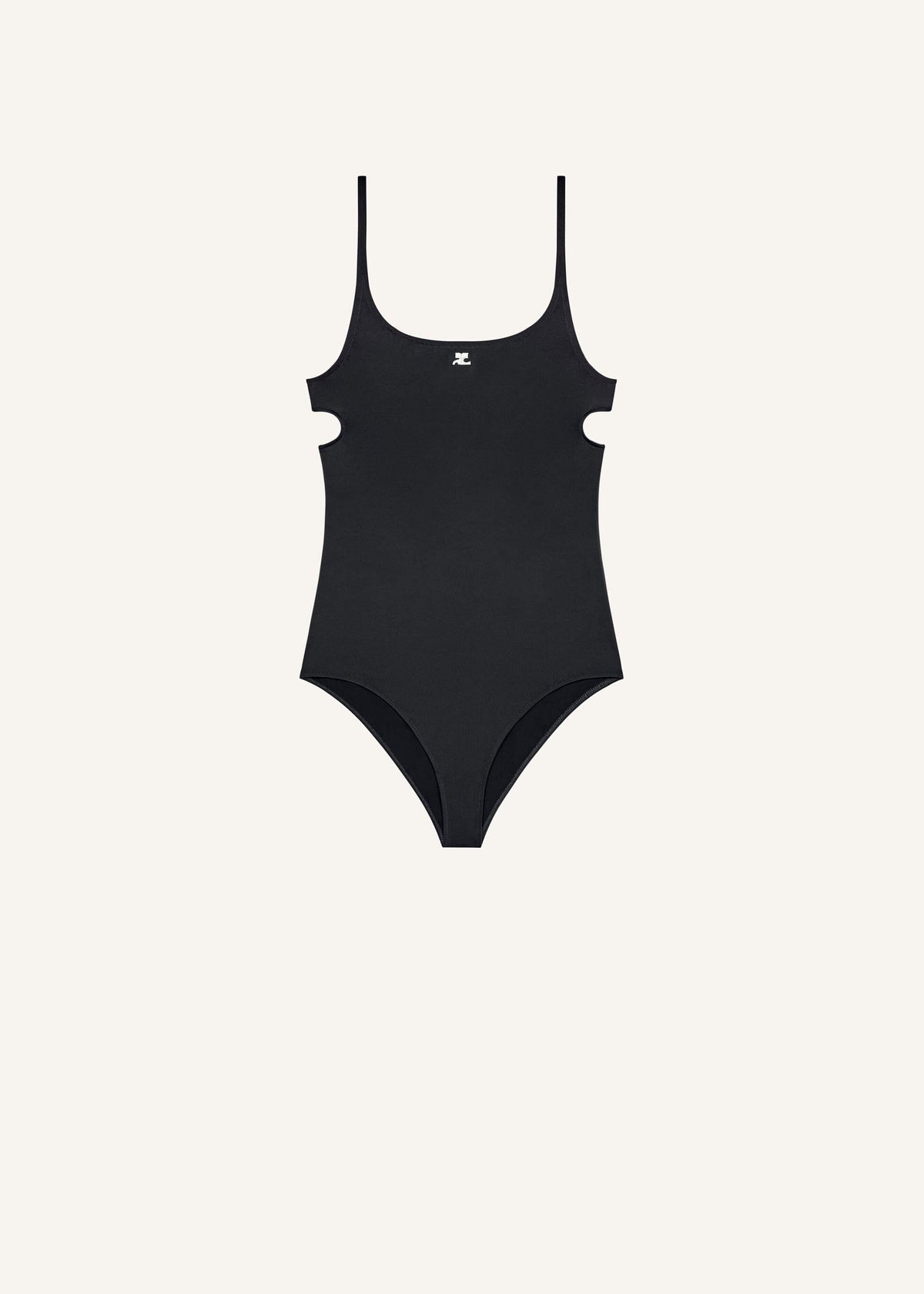 Courreges // Cut Out 1-Piece Swimsuit / Black Womens Courreges 